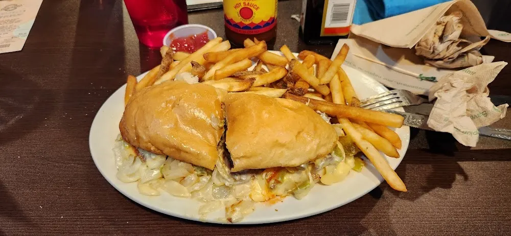 Philly Sub and French Fries